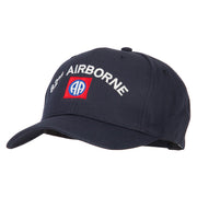 US Army 82nd Airborne Logo Embroidered Solid Cotton Pro Style Cap