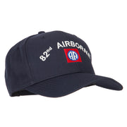 US Army 82nd Airborne Logo Embroidered Solid Cotton Pro Style Cap