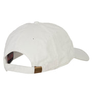 Alabama with Map Outline Embroidered Washed Cotton Twill Cap