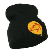 Happy New Year Balloon Embroidered Beanie