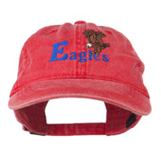 Blue Eagles Embroidered Washed Cap