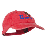 Blue Eagles Embroidered Washed Cap