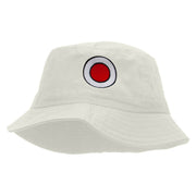 Japan Embroidered Bucket Hat - White OSFM