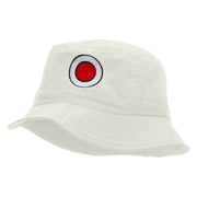 Japan Embroidered Bucket Hat - White OSFM