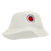 Japan Embroidered Bucket Hat - White OSFM