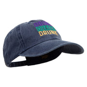 Drink Drank Drunk Cotton Twill Premium Pigment Dyed Cap - Navy OSFM