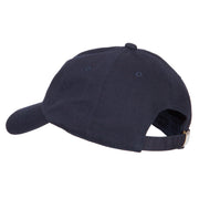 Glitter Christmas Bells Embroidered Unstructured Washed Cap