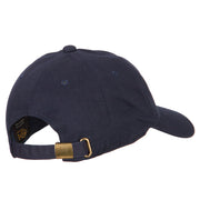 Glitter Christmas Bells Embroidered Unstructured Washed Cap