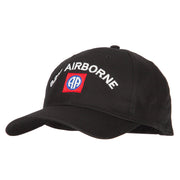 US Army 82nd Airborne Logo Embroidered Solid Cotton Pro Style Cap