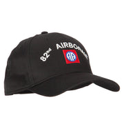 US Army 82nd Airborne Logo Embroidered Solid Cotton Pro Style Cap