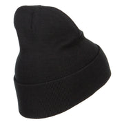 Football Embroidered Long Beanie