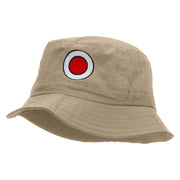 Japan Embroidered Bucket Hat - Khaki OSFM