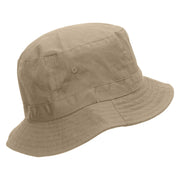 Japan Embroidered Bucket Hat - Khaki OSFM