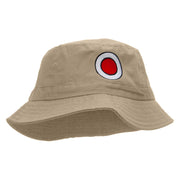 Japan Embroidered Bucket Hat - Khaki OSFM