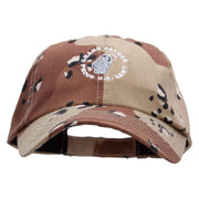 Army Grandfather Embroidered Enzyme Washed Camo Cap - Desert OSFM