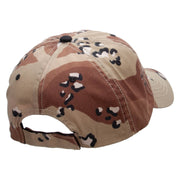 Army Grandfather Embroidered Enzyme Washed Camo Cap - Desert OSFM