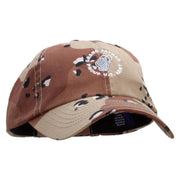 Army Grandfather Embroidered Enzyme Washed Camo Cap - Desert OSFM