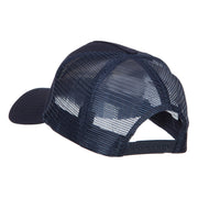 Thin Blue Line American Flag Embroidered Mesh Cap