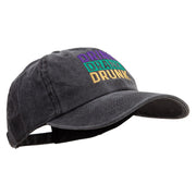 Drink Drank Drunk Cotton Twill Premium Pigment Dyed Cap - Black OSFM