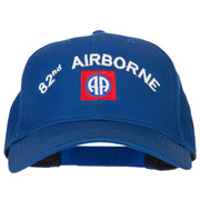 US Army 82nd Airborne Logo Embroidered Solid Cotton Pro Style Cap