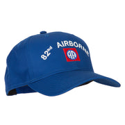 US Army 82nd Airborne Logo Embroidered Solid Cotton Pro Style Cap