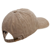 U.S Air Force Retired Embroidered Unstructured Pigment Dyed Cotton Cap - Dk-Beige OSFM