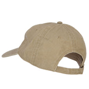 Alabama with Map Outline Embroidered Washed Cotton Twill Cap