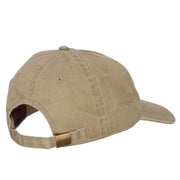 Alabama with Map Outline Embroidered Washed Cotton Twill Cap