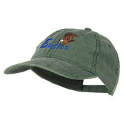 Blue Eagles Embroidered Washed Cap