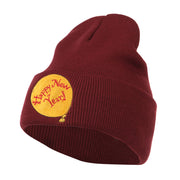 Happy New Year Balloon Embroidered Beanie