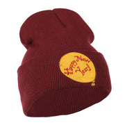 Happy New Year Balloon Embroidered Beanie