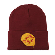 Happy New Year Balloon Embroidered Beanie