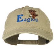 Blue Eagles Embroidered Washed Cap