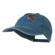 Blue Eagles Embroidered Washed Cap