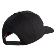 Veteran America's Navy Patched Solid Cotton Twill Pro Style Cap - Black OSFM
