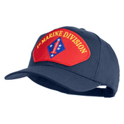 1st Marine Division Patched Solid Cotton Twill Pro Style Cap - Navy OSFM