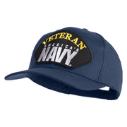 Veteran America's Navy Patched Solid Cotton Twill Pro Style Cap - Navy OSFM