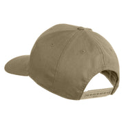 Veteran America's Navy Patched Solid Cotton Twill Pro Style Cap - Khaki OSFM