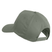 U.S. Navy Gulf War Veteran Patched Solid Cotton Twill 5 Panel Prostyle Snap Cap - Grey OSFM