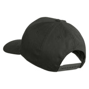 Veteran America's Navy Patched Solid Cotton Twill Pro Style Cap - Charcoal OSFM