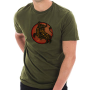 Wild Bull Circular Logo Cotton Short Sleeve Graphic Shirt