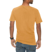 Wolf Howling Unisex Ring Spun Cotton Vintage Short Sleeve Crewneck Tee Shirt - Vintage-Mustard XS