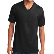 Men's Port & Company Core Cotton V-Neck T-Shirt