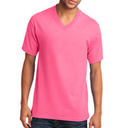 Men's Port & Company Core Cotton V-Neck T-Shirt