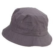 Thanksgiving Pie Embroidered Pigment Dyed Bucket Hat - Charcoal OSFM