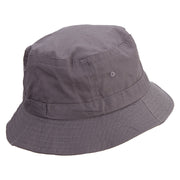 Thanksgiving Pie Embroidered Pigment Dyed Bucket Hat - Charcoal OSFM