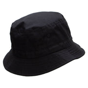 Tennis Girl Embroidered Pigment Dyed Bucket Hat - Black OSFM