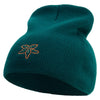 StarFish Logo Embroidered 8 Inch Short Beanie - Dk-Green OSFM