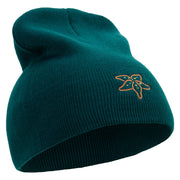 StarFish Logo Embroidered 8 Inch Short Beanie - Dk-Green OSFM