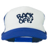 Back Off Embroidered Foam Mesh Cap